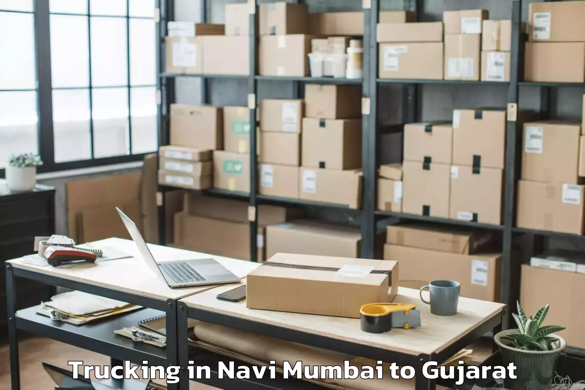 Get Navi Mumbai to Limkheda Trucking